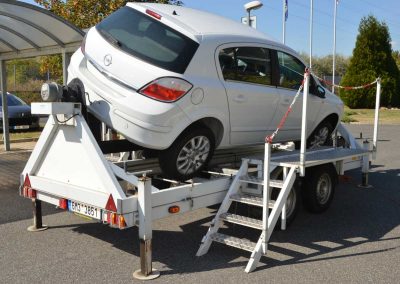 simulátor otočení vozidla